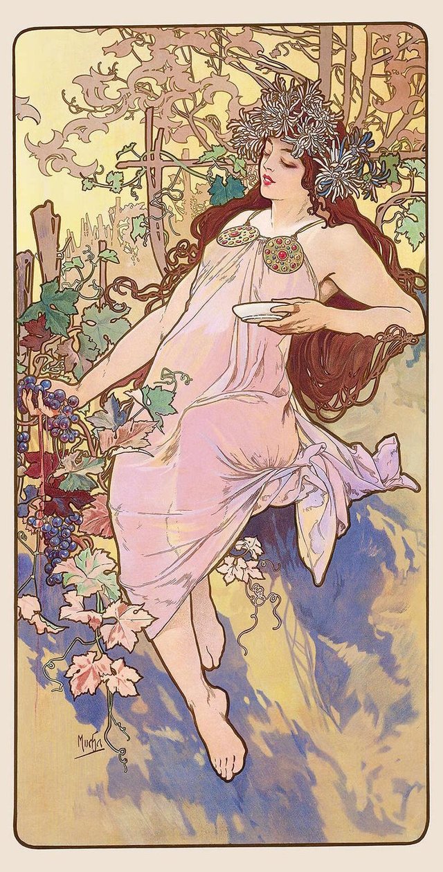 四季(秋)(アルフォンス・ミュシャ(1896年))