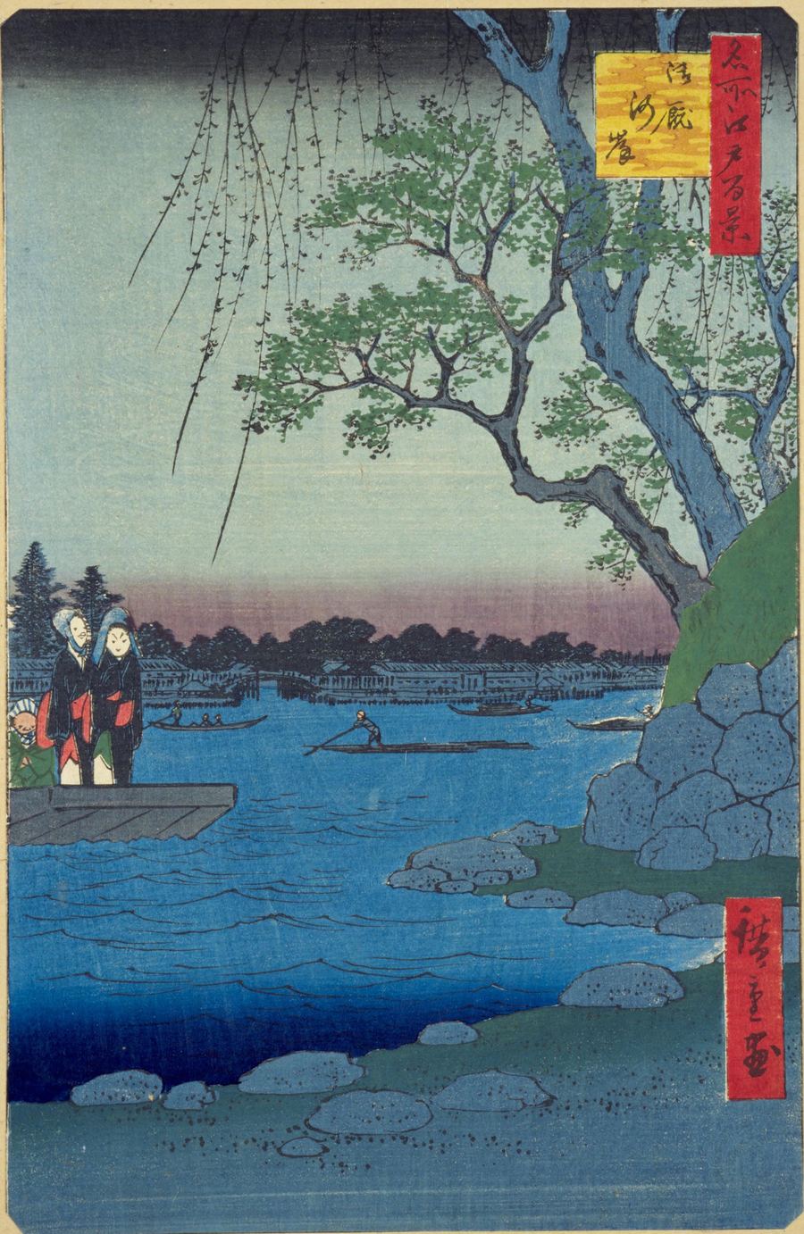 歌川広重「名所江戸百景 御厩河岸」