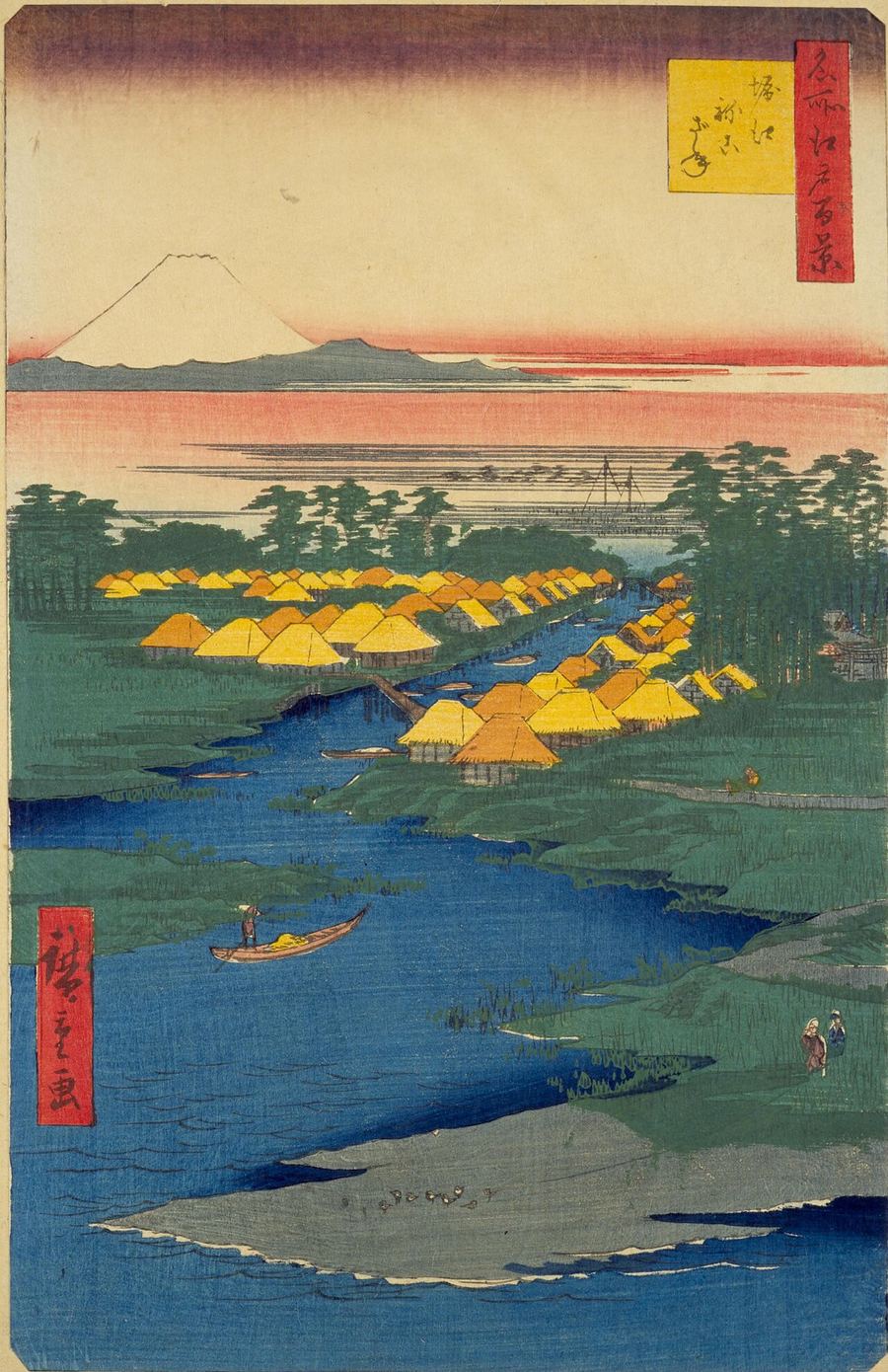 歌川広重「名所江戸百景 堀江ねこざね」
