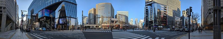 数寄屋橋交差点の現在の様子