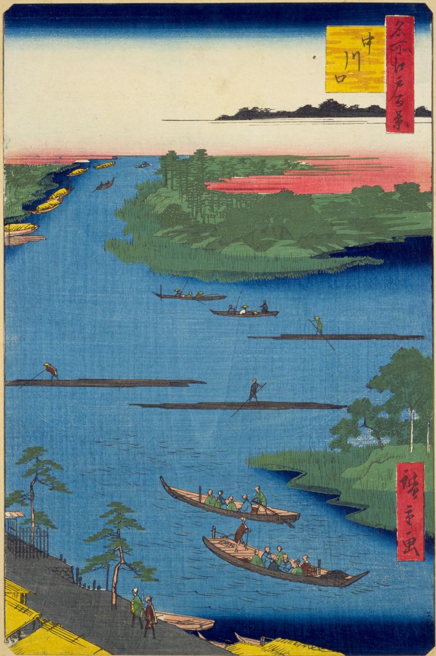 歌川広重「名所江戸百景 中川口」