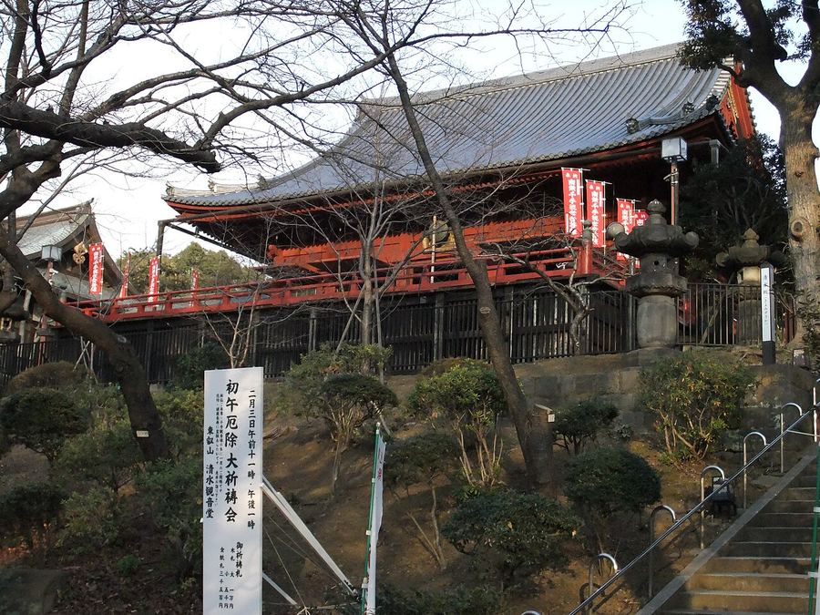 清水観音堂の「月の松」の現在の様子